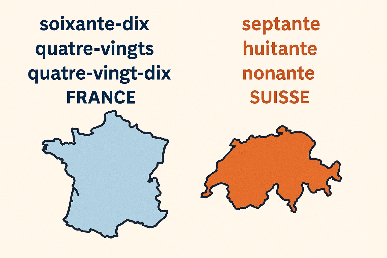 Septante, huitante, nonante : pourquoi on ne parle pas comme les autres ...