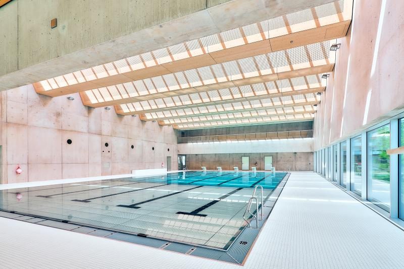 Vue intérieure de la piscine de l'Epicentre