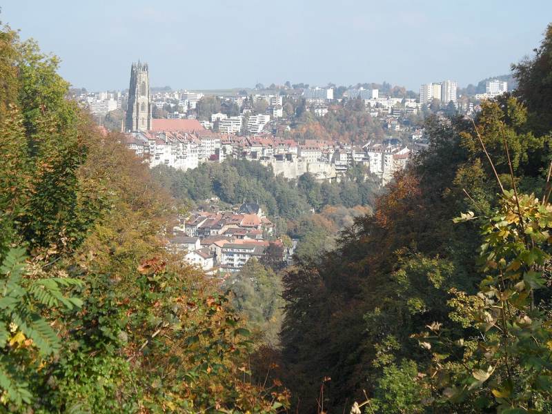 Vue depuis le plateau de Pérolles