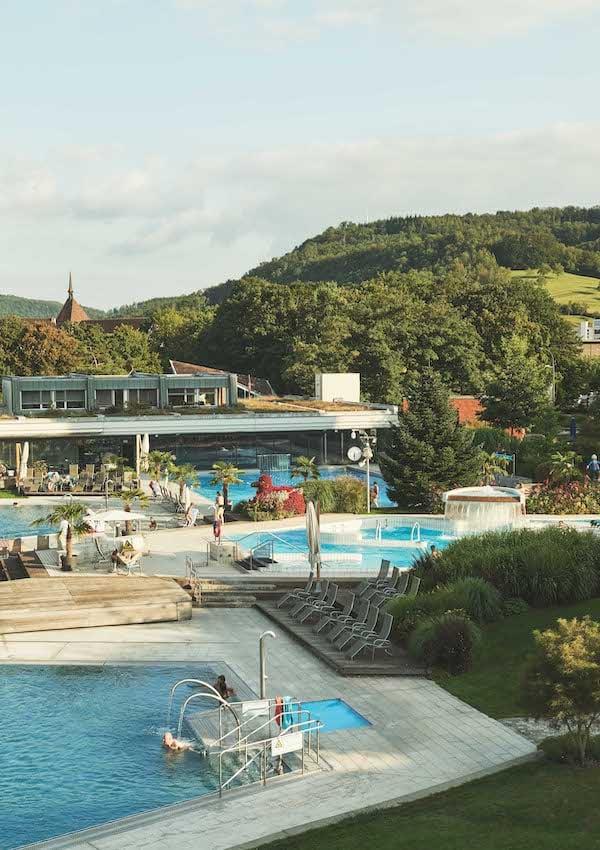 Vue extérieure des thermes de Bad Zurzach