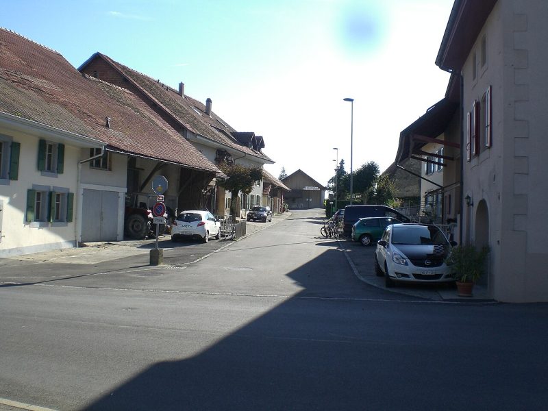 Vue du village de Bioley-Orjulaz