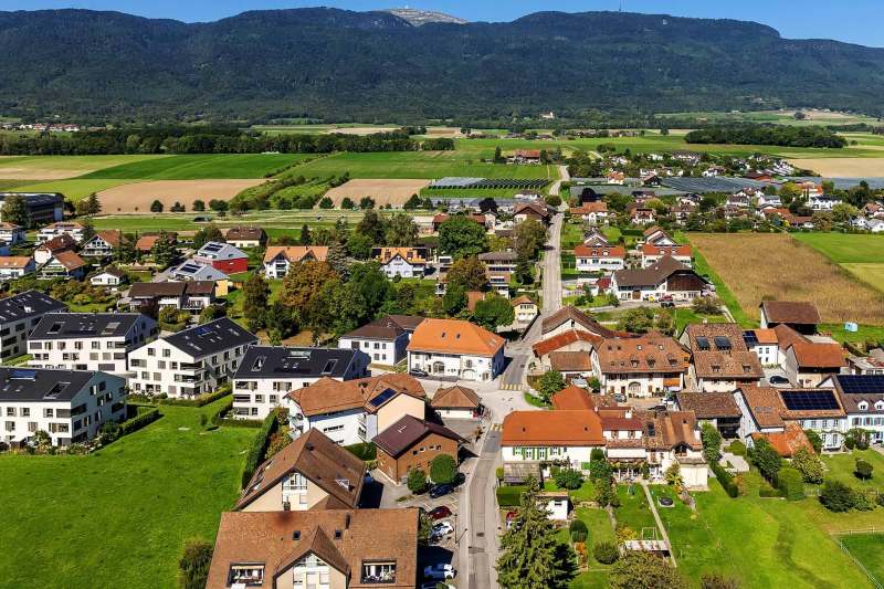 Vue aérienne de Borex