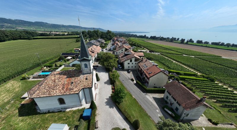 Vue aérienne de Bursinel