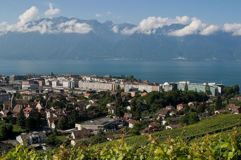 Vue de Vevey et du Léman
