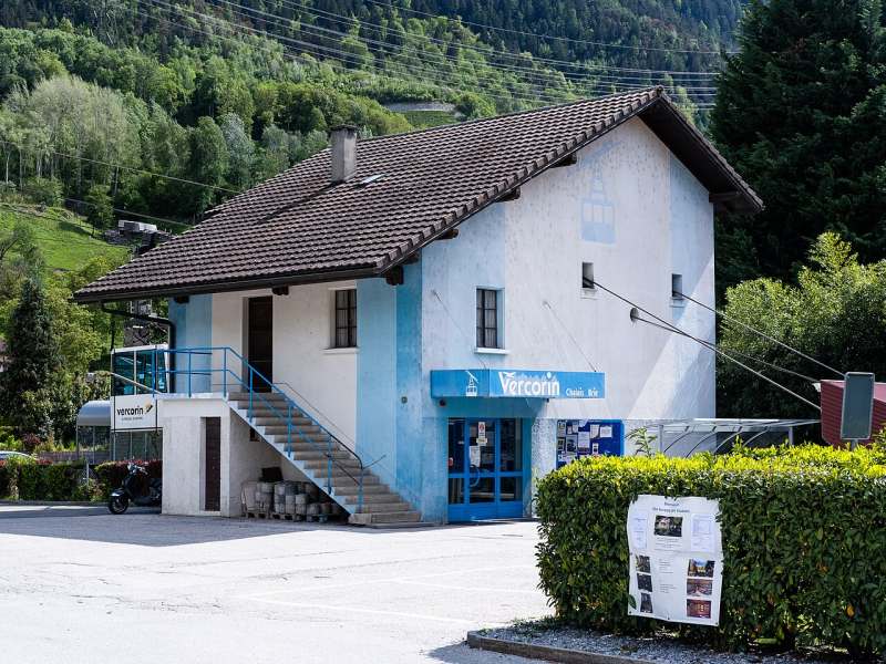 Gare de Chalais du téléphérique vers Vercorin