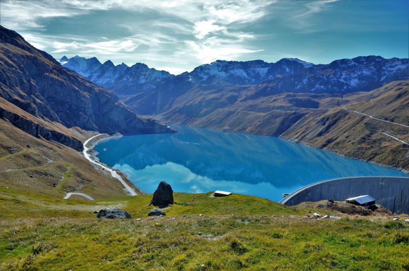 Vue du barrage de Moiry