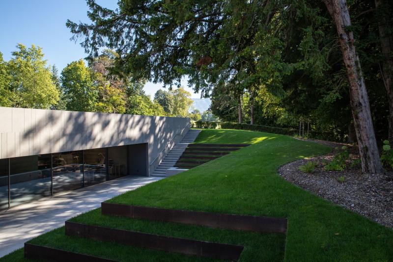 Vue extérieure de la Fondation Martin Bodmer