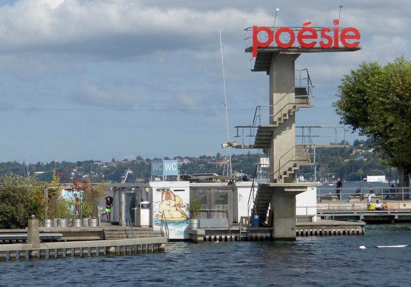Le plongeoir des Bains des Pâquis