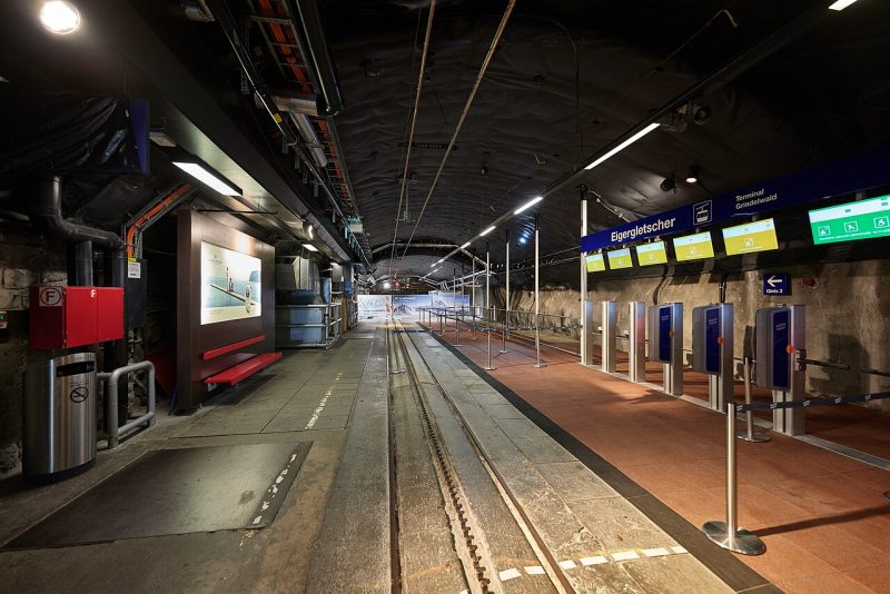 La gare du Jungfraujoch