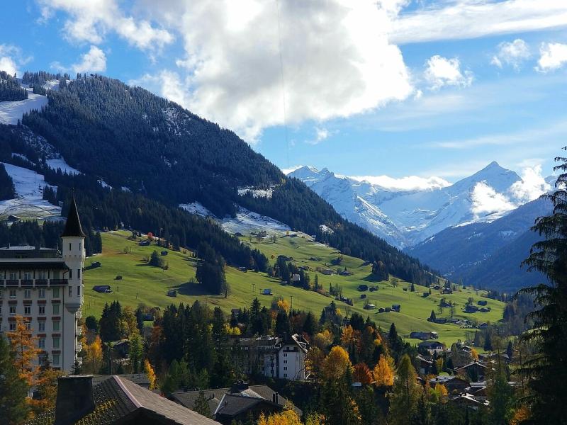 La vue est magnifique depuis le palace de Gstaad !